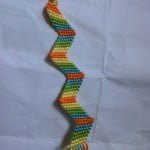 Zig Zag Pattern Friendship Bracelet | Green Yellow Red